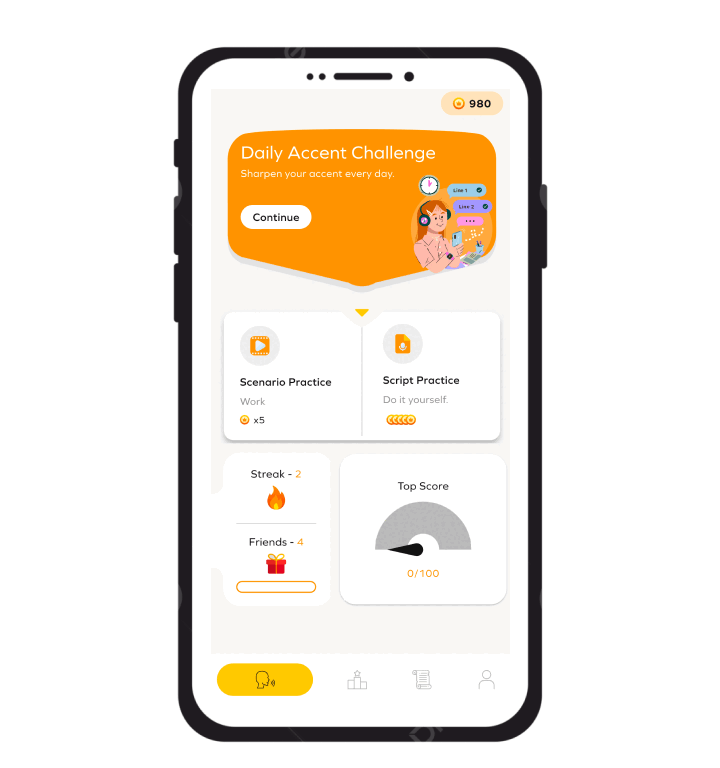AccentAbility user illustration